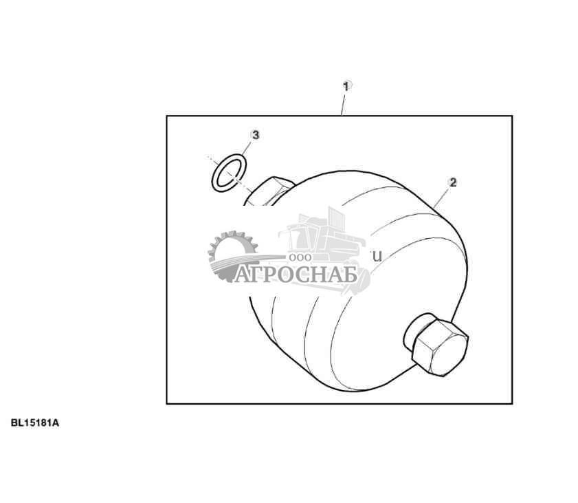Оборудование, гидроаккумулятор, использование при низких температурах, 1,0 л, внутренняя резьба M22 x 1,5, TLS™ 